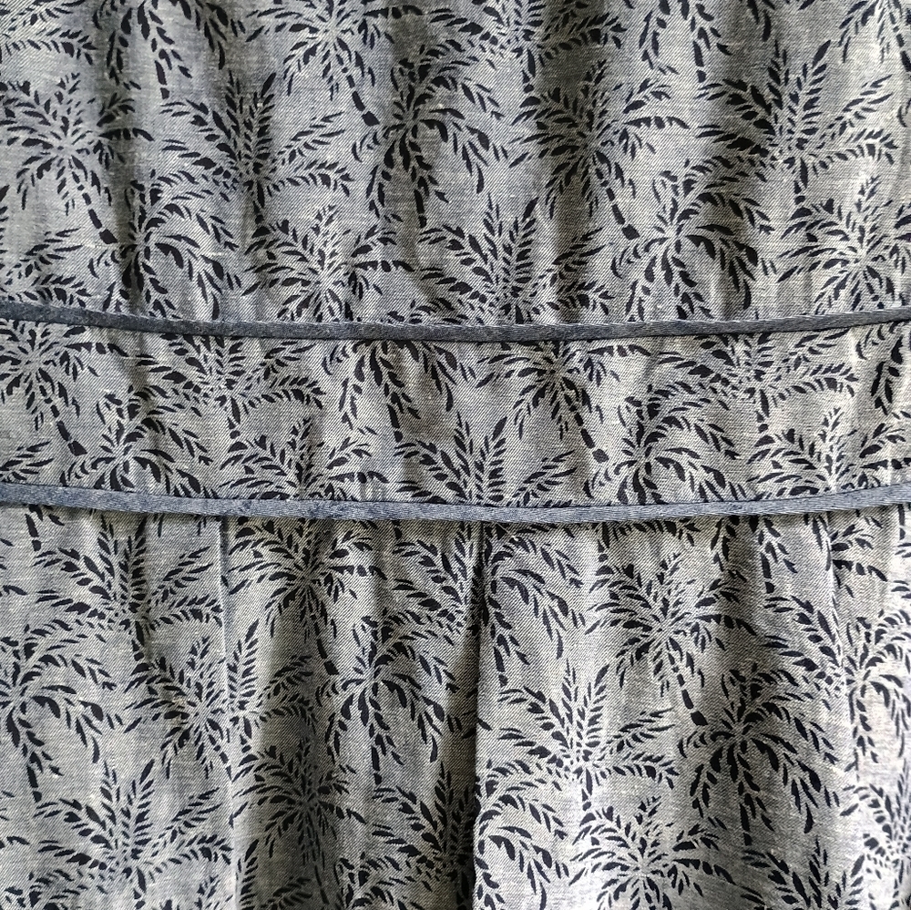 J.Crew Women's Palm Jacquard Drop Waist Dress Size 10 Linen Academia - Picture 5 of 16
